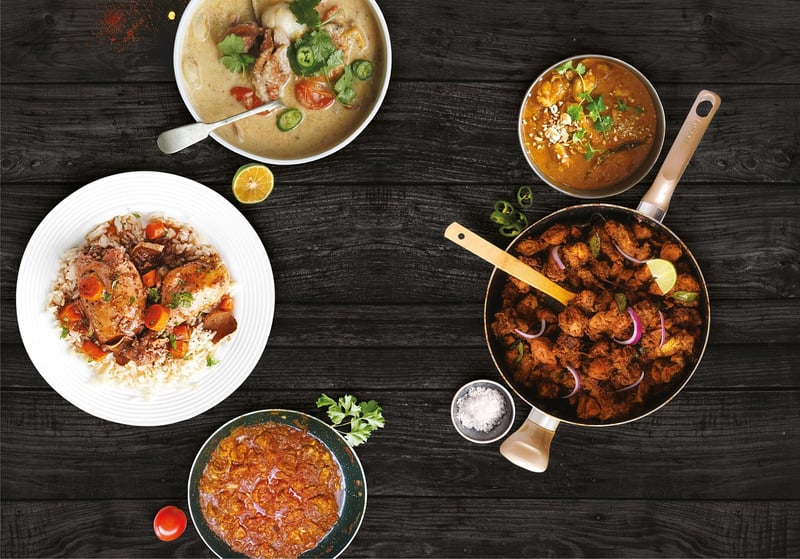 Caribbean-Indian Fusion Dish
